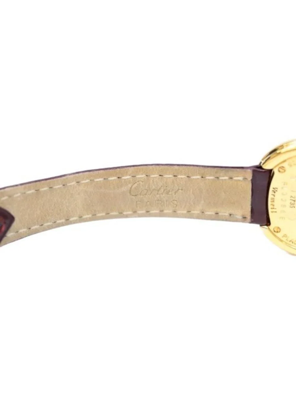 Cartier 925 Must Trinity Vermeil SM Flying Arabia White Dial Quartz